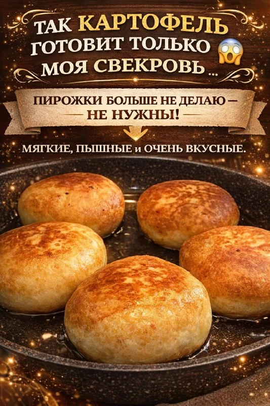 ЭТОТ КАРТОФЕЛЬ — НАСТОЯЩИЙ СЕКРЕТ ОТ СВЕКРОВИ. ТЕСТО ПОЛУЧАЕТСЯ НЕЖНЕЙШИМ, А ВНУТРИ — Ч...