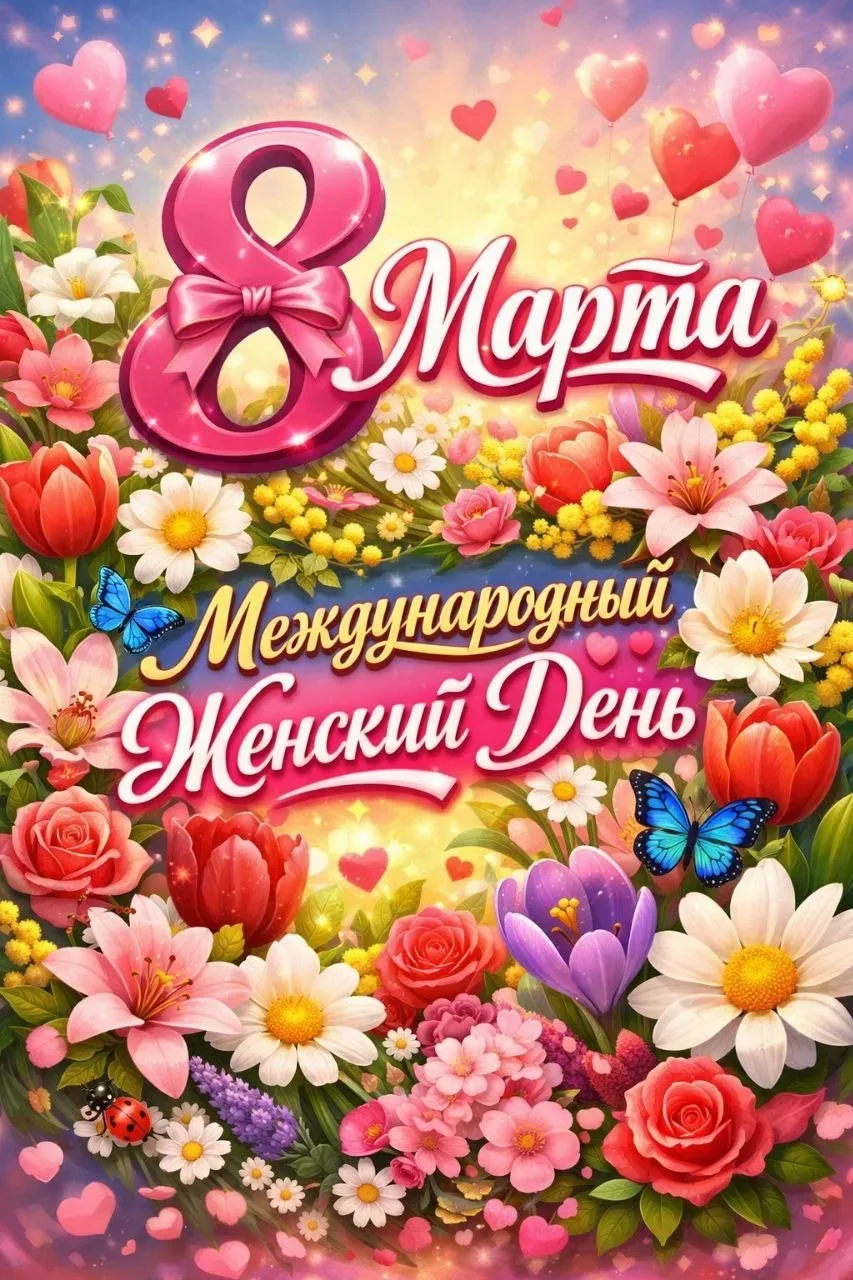 Дорогие наши подписчики!♥️ Поздравляем вас С Международным женским днем!💐 Будьте краси...