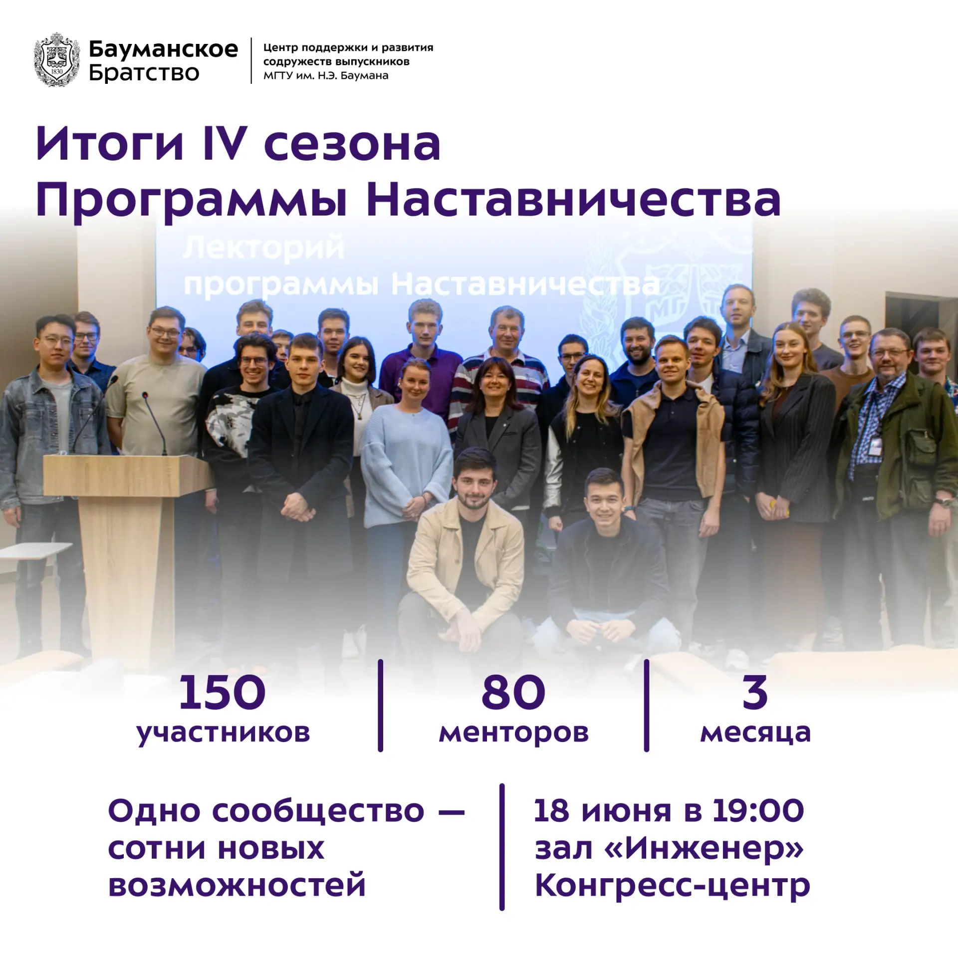 Время подводить итоги!

Кажется, совсем недавно Центр выпускников знакомил наставников и подопечных 