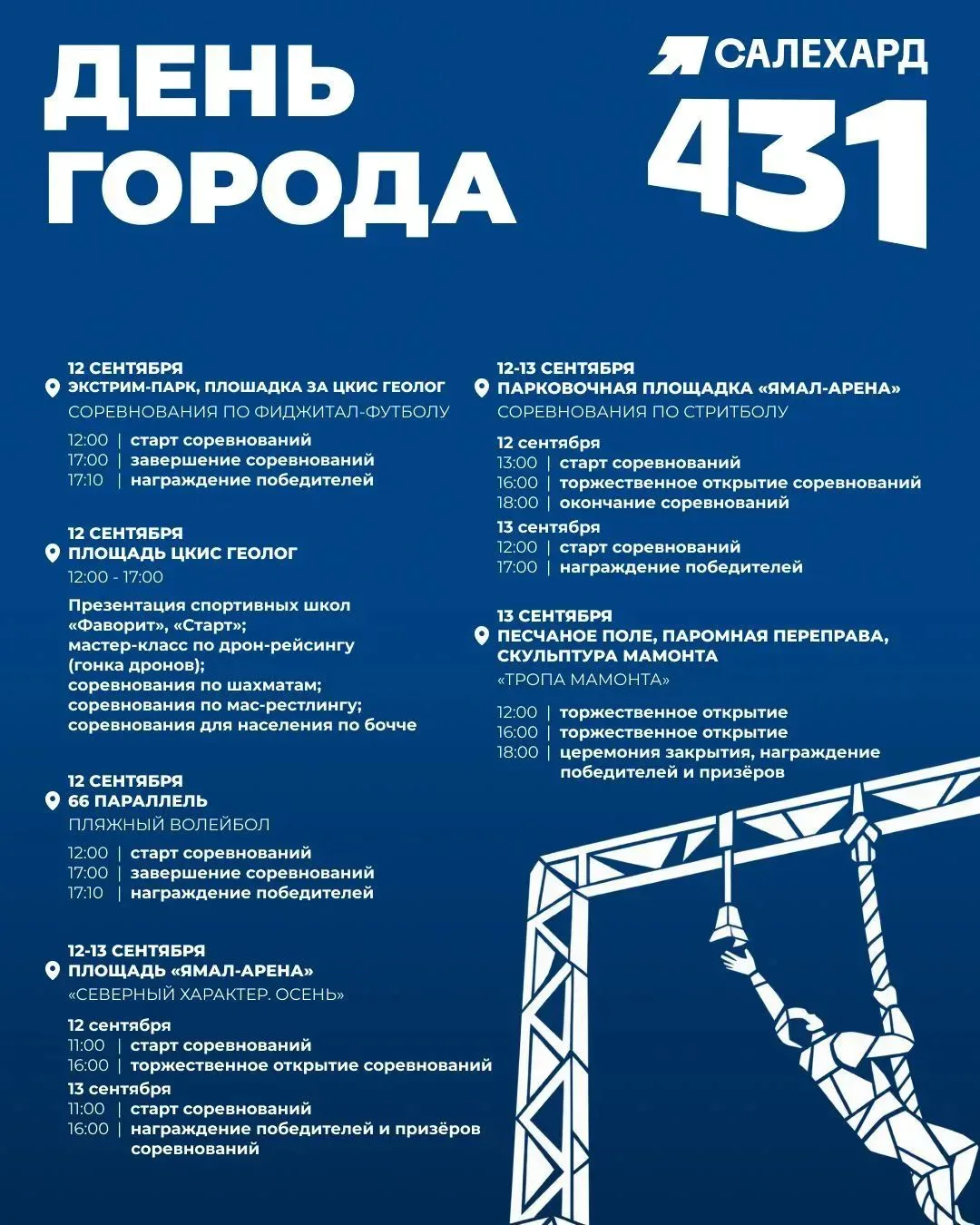 Все события, запланированные на День города. 🥳🎉🎈