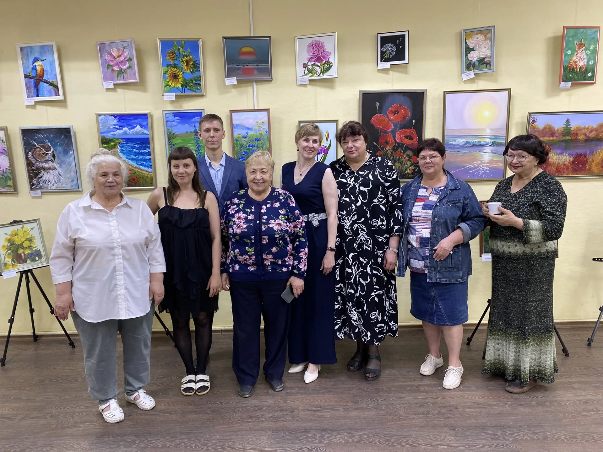 🎉 Открытие выставки «Природа, увиденная кистью и душой»! 🎨