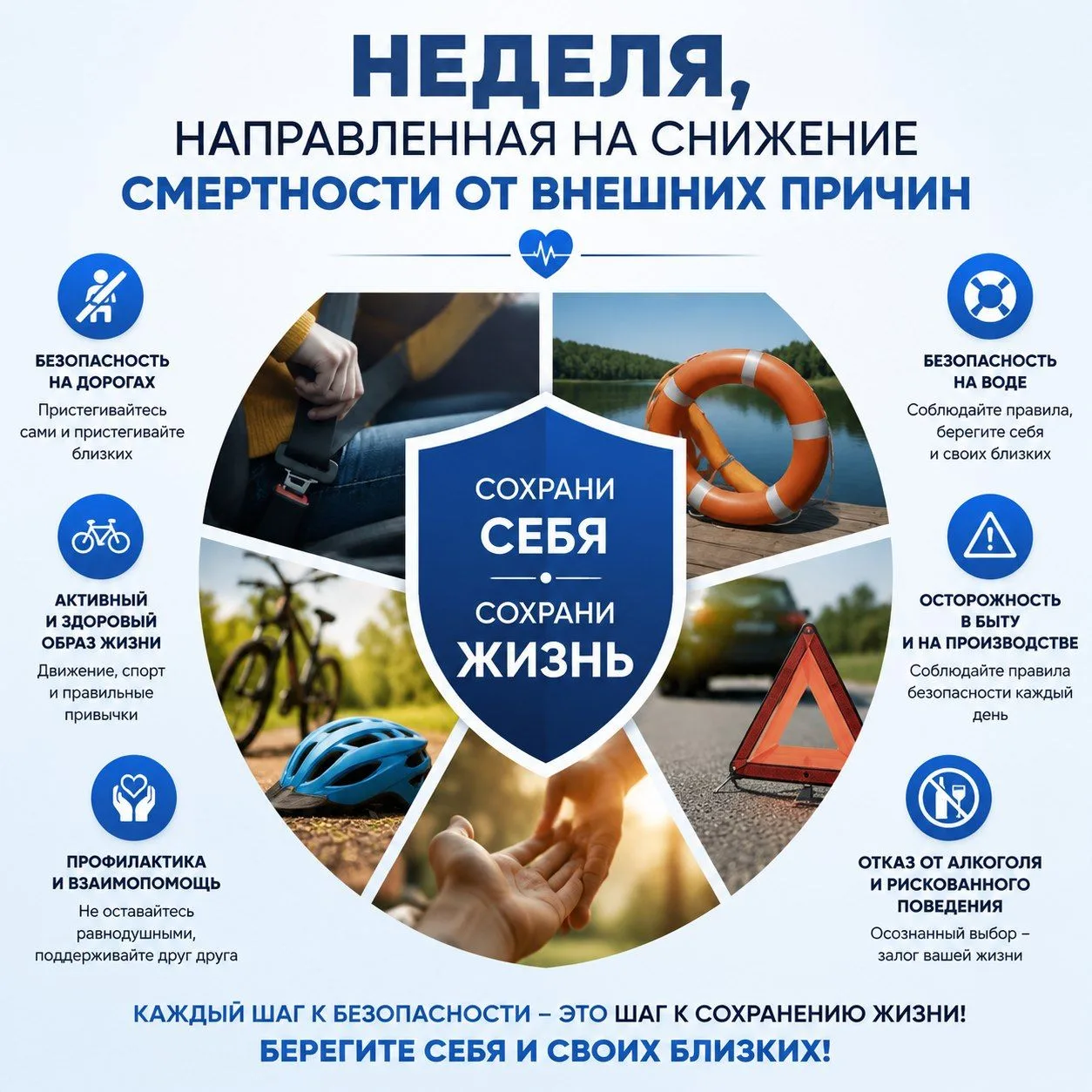 Неделя, направленная на снижение смертности от внешних причин.