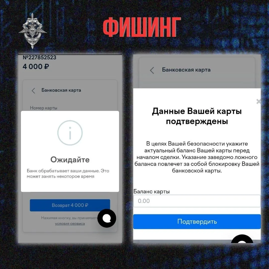 🔼На скриншоте пример фишинговой формы, используя которую мошенники "аккуратно" интерес...