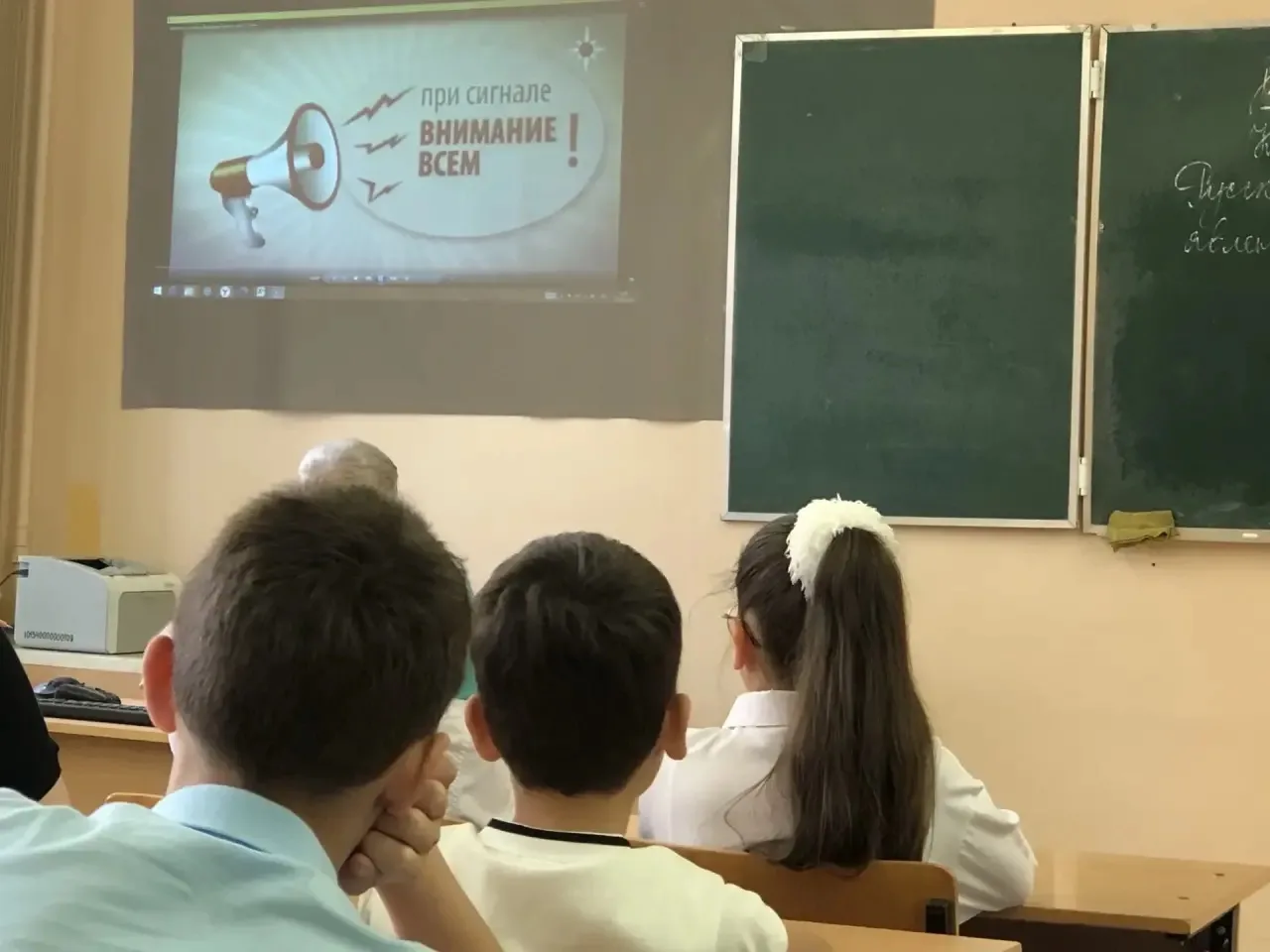 В нашей школе прошли уроки по правилам безопасности и действиях при чрезвычайной ситуации