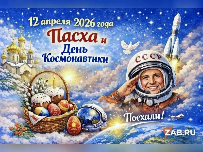 С днем Космонавтики и светлой Пасхой, друзья!  Два праздника - одно небо. Кто-то смотрит на него с н