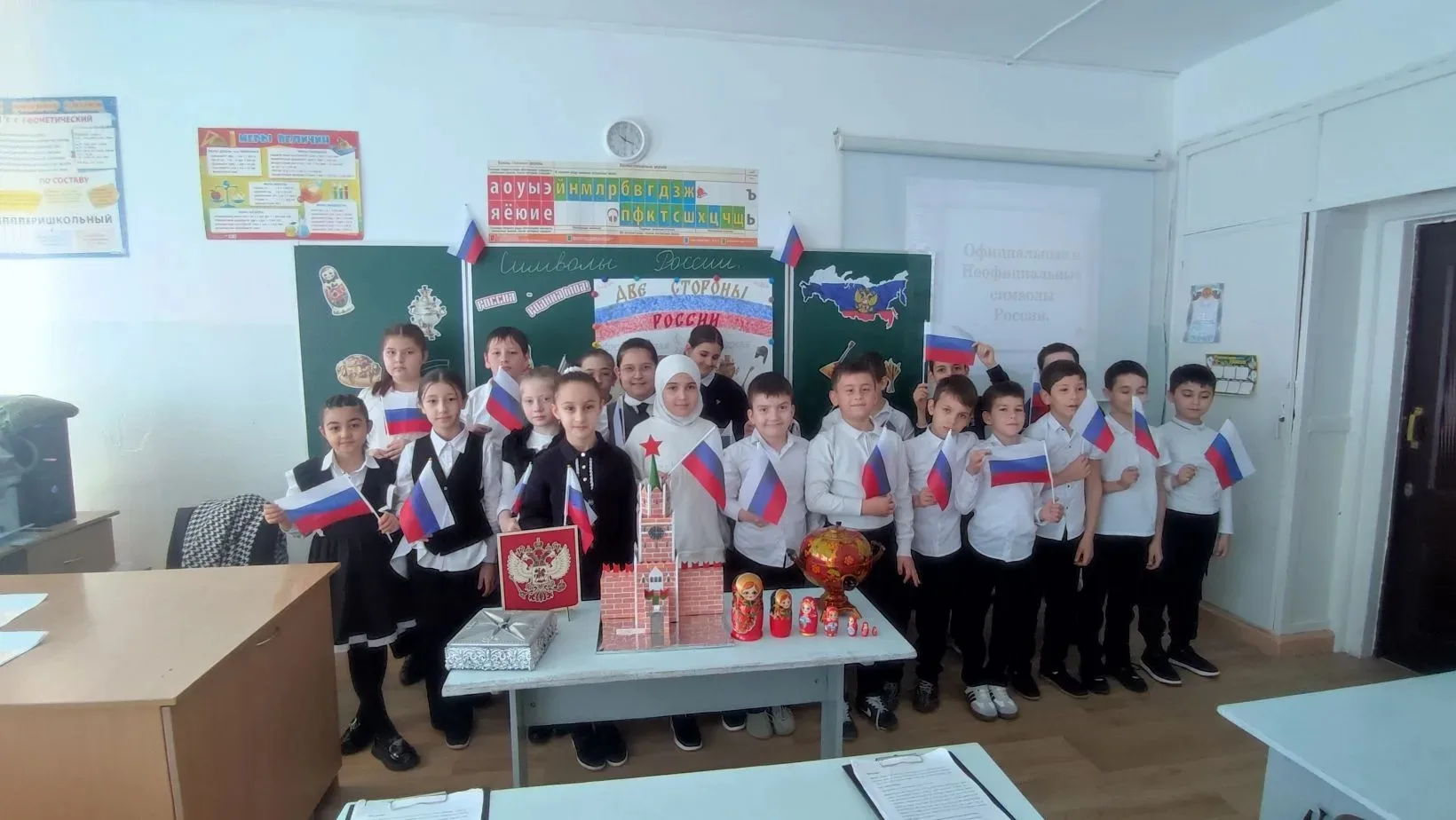 🎉 Проект 3 Д класса: «Официальные и неофициальные символы России» 🇷🇺  Наши третьеклассники с большим