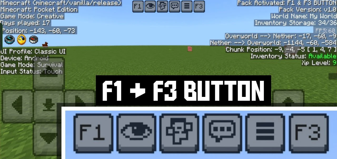 Ресурспак F1 + F3 Button