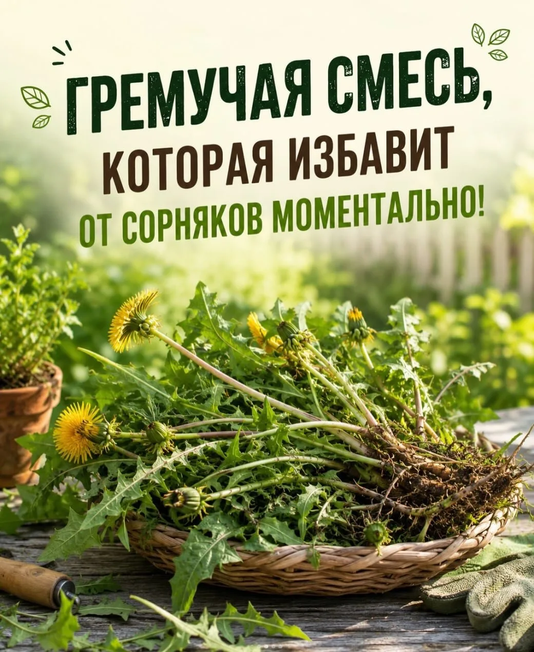🌱Гремучая смесь от сорняков
#лайфхаки #сад

Ставьте 👍, если пост полезен

Дачные идеи | Подписатьс