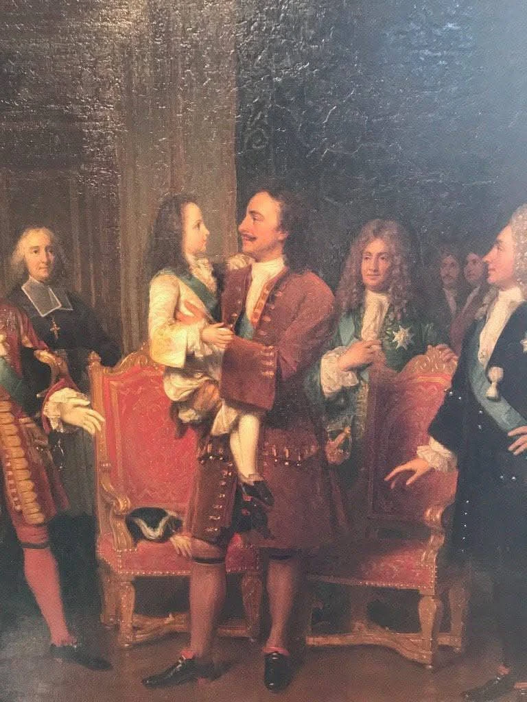 Во время пребывания в Париже в 1717 году Петр I должен был нанеси визит семилетнему фра...