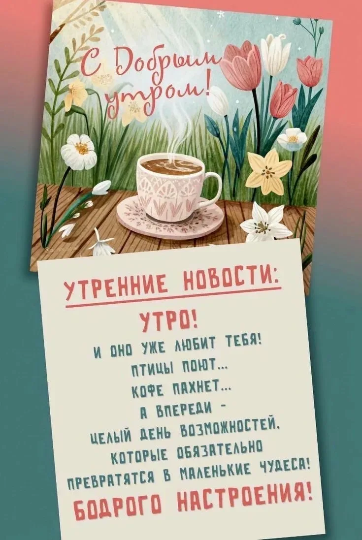 Доброе утро, ЮИ! ☀️  Сегодня среда — а для нас это значит, что половина недели уже позади! 🎉📚   Ещё 