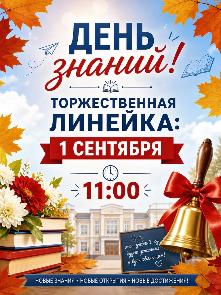 🍂Дорогие ребята, родители и педагоги! Приглашаем вас на праздничную линейку ко Дню зна...