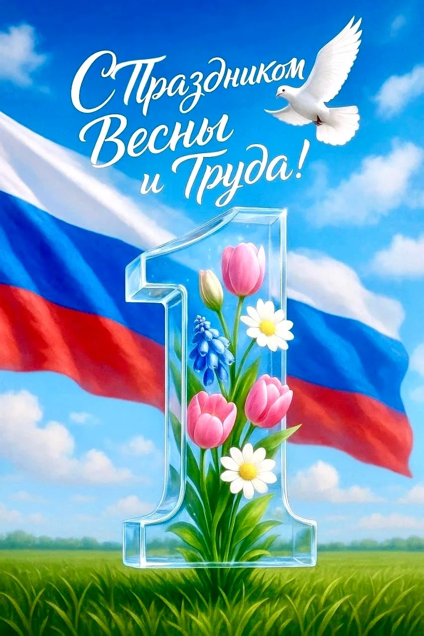 🎉 Поздравляем вас с Днём Весны и Труда!
