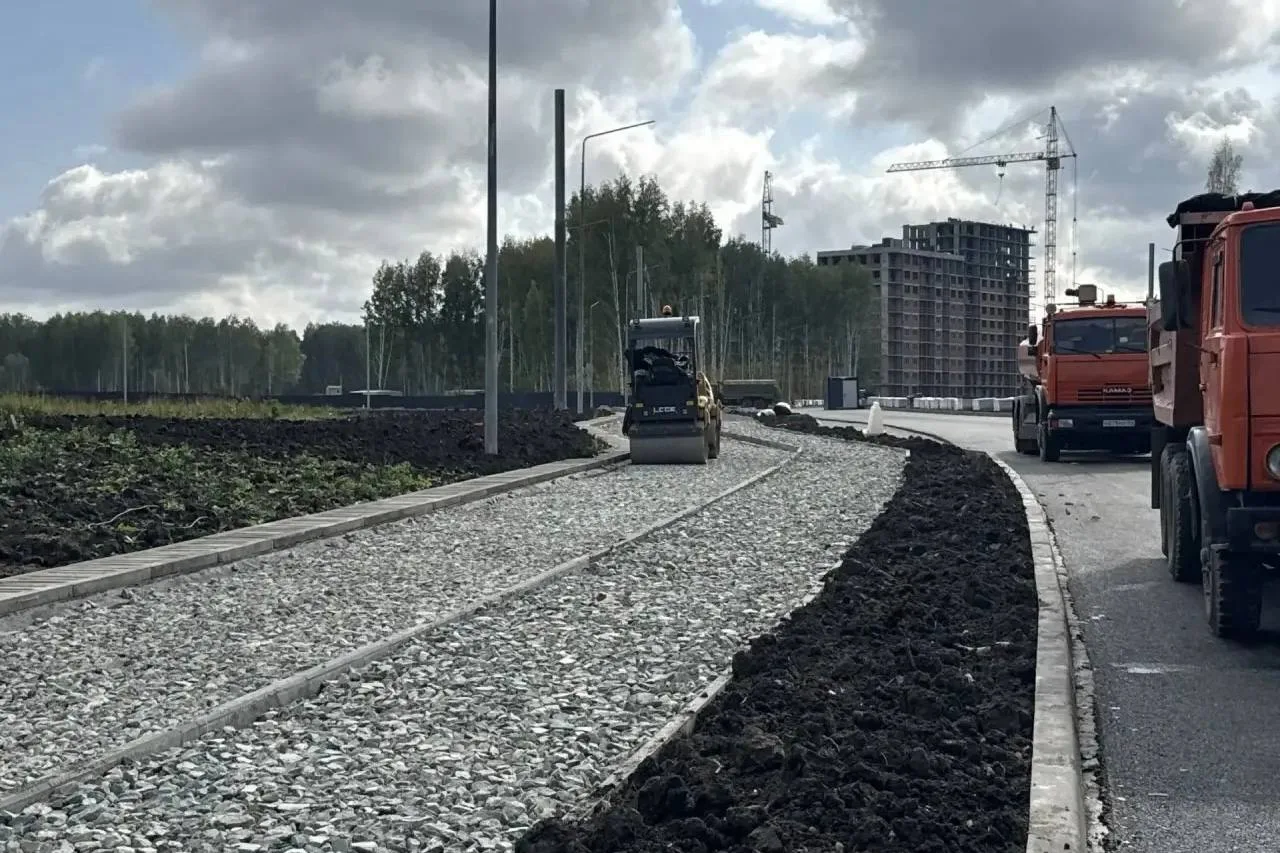 Дорога к микрорайону Клюквенный готова на 65%