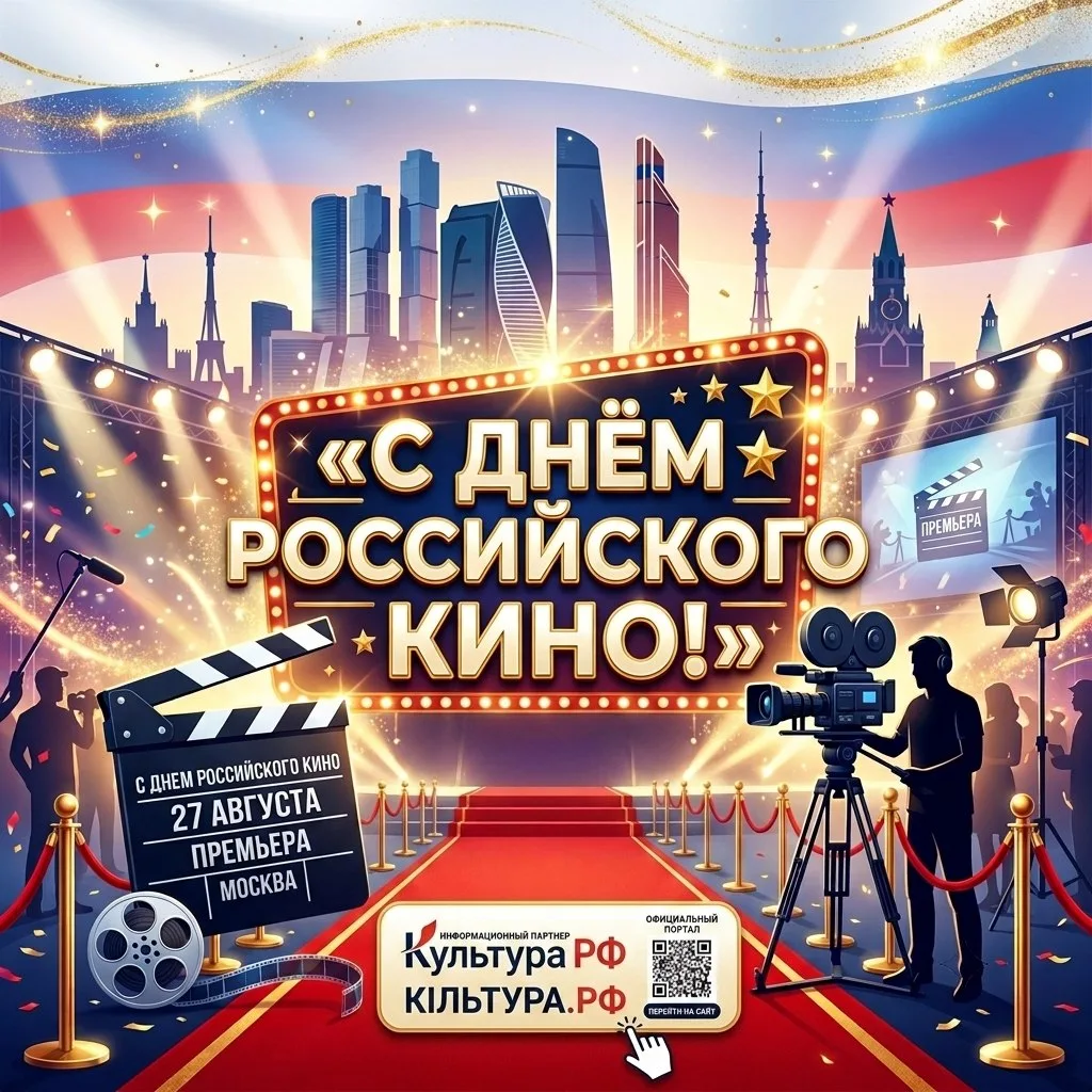 🎉 Совсем скоро День российского кино! 🎉