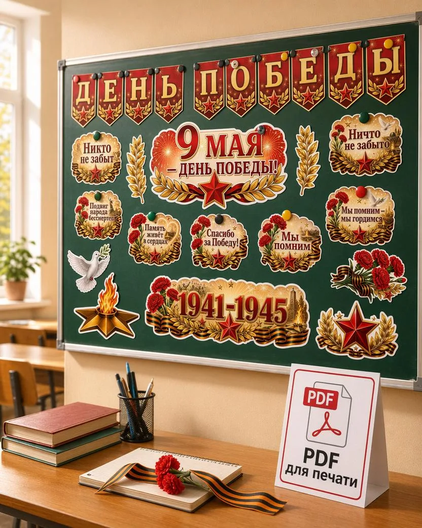 ✨ День Победы — оформление для класса готово!