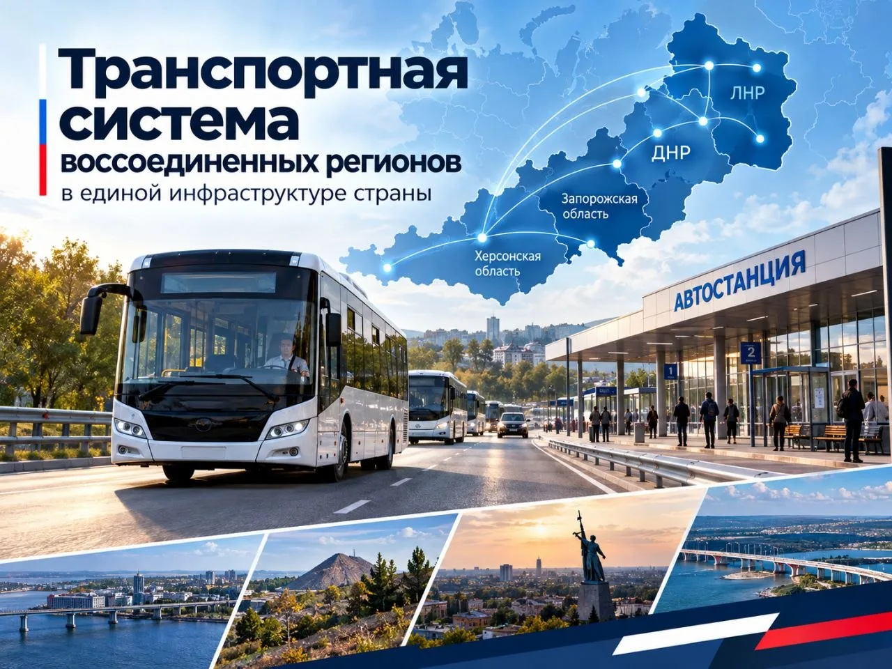 Более 820 межрегиональных маршрутов связывают Донбасс и Новороссию с другими регионами ...