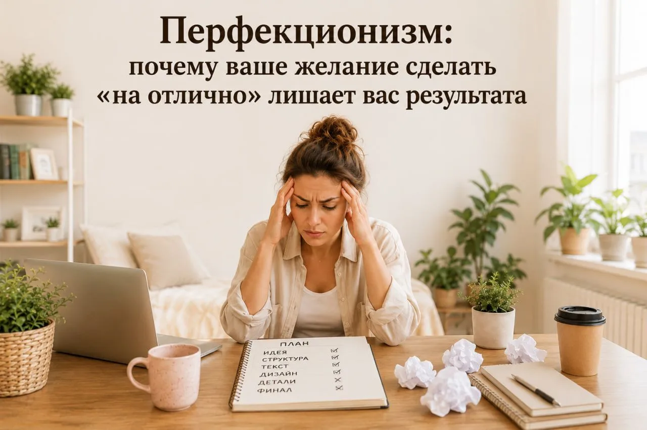 Перфекционизм: почему ваше желание сделать «на отлично» лишает вас результата