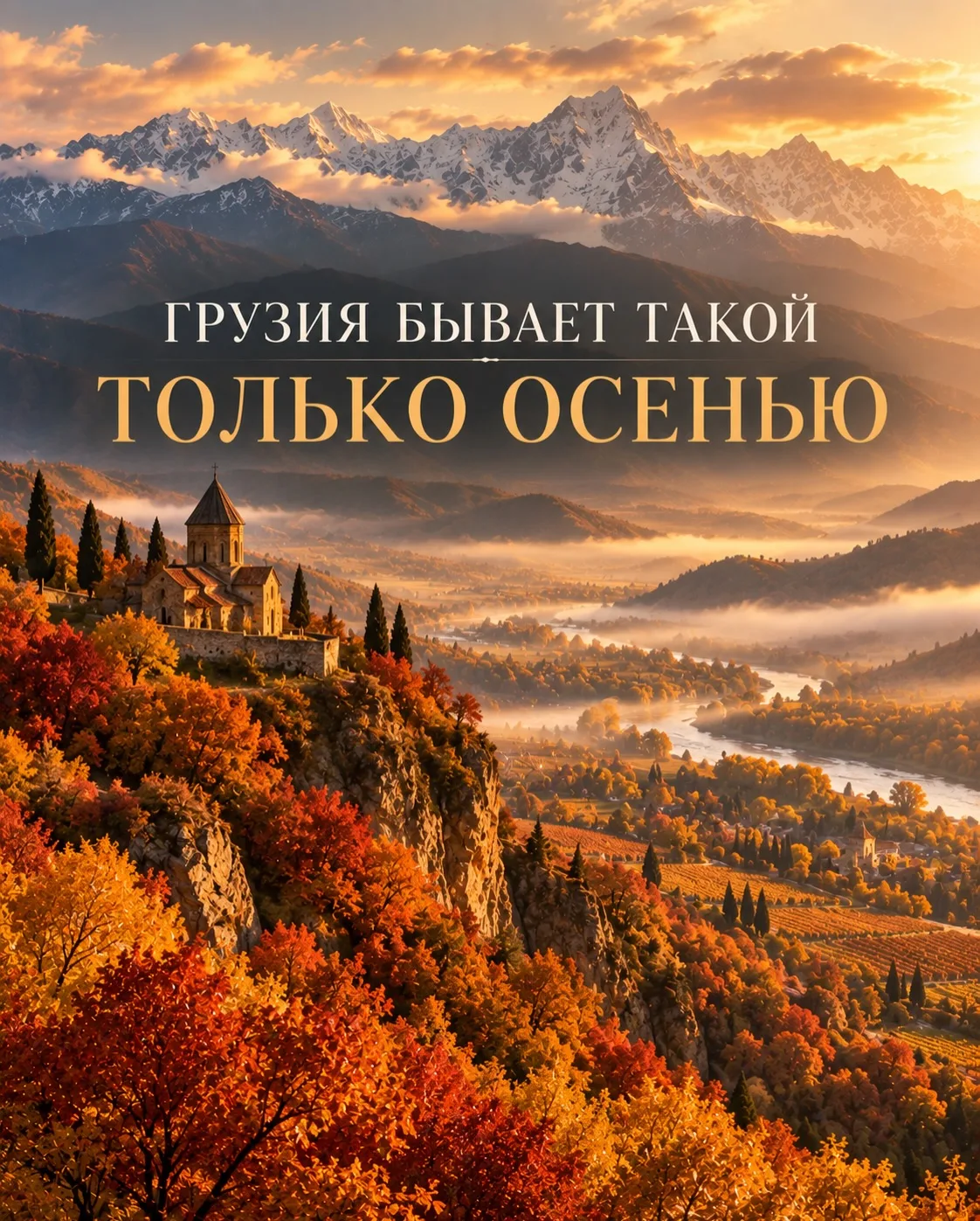 Грузия 🇬🇪 бывает такой только осенью 🍂