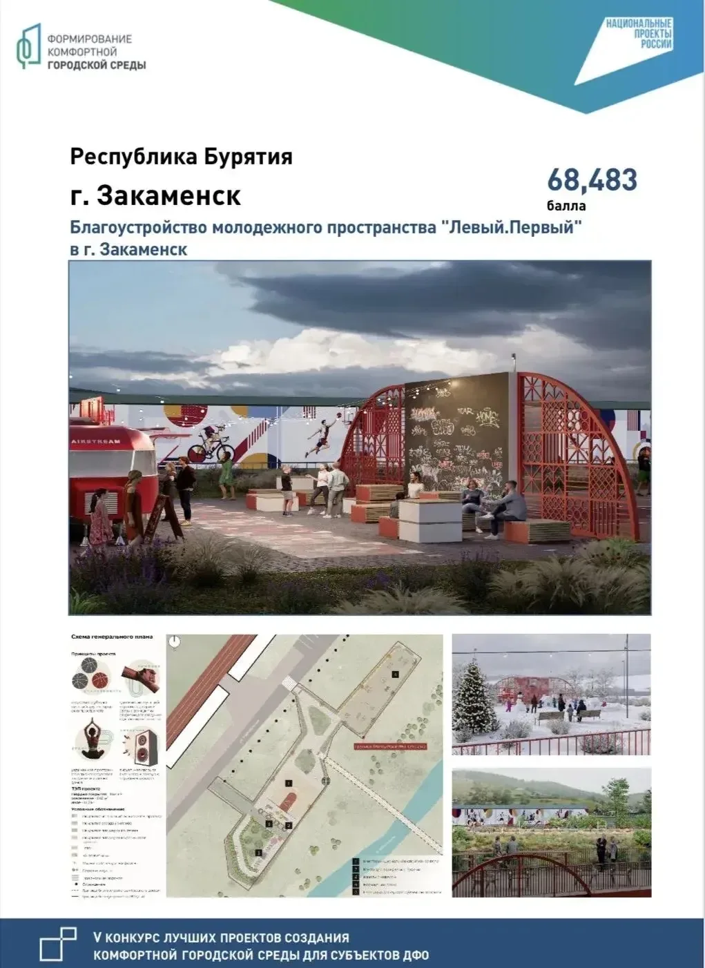 6 наших проектов победили в V Всероссийском конкурсе по созданию комфортной городской с...