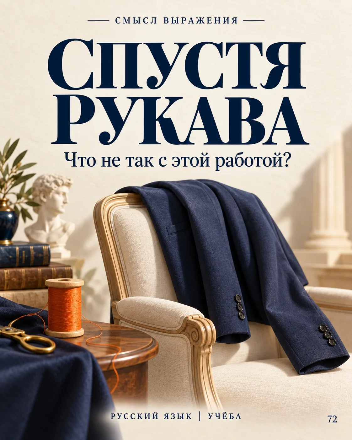 🧵 Работать спустя рукава — это как?