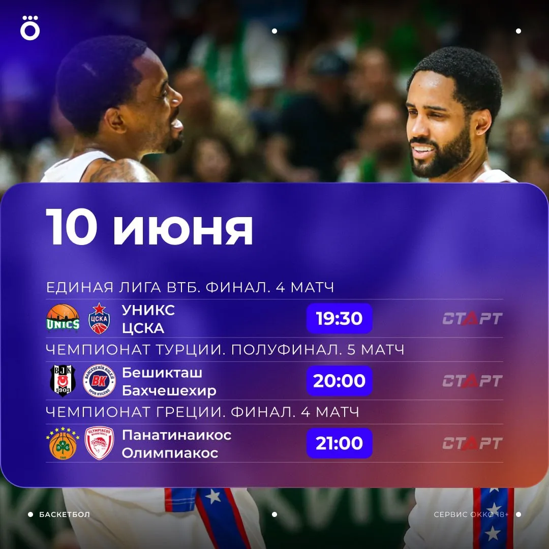 👀 🏆 ЦСКА и «Олимпиакос» — в шаге от завоевания национальных трофеев. «Бешикташ» и «Ба...
