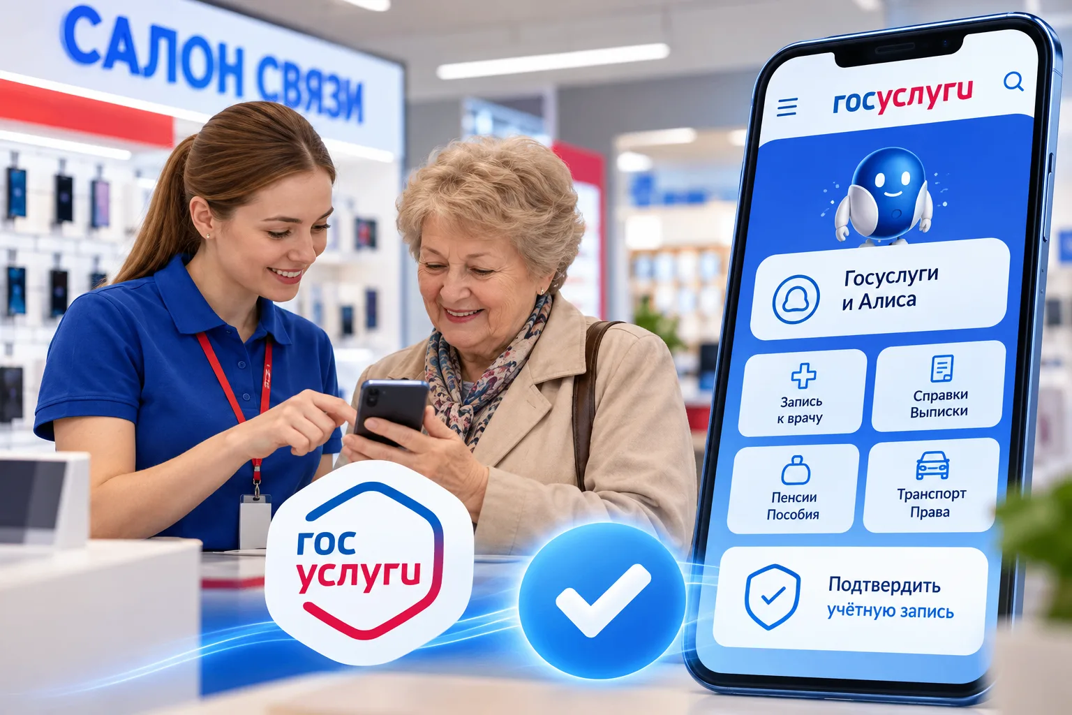 📱 Подтвердить учётную запись на Госуслугах теперь можно будет в салонах связи