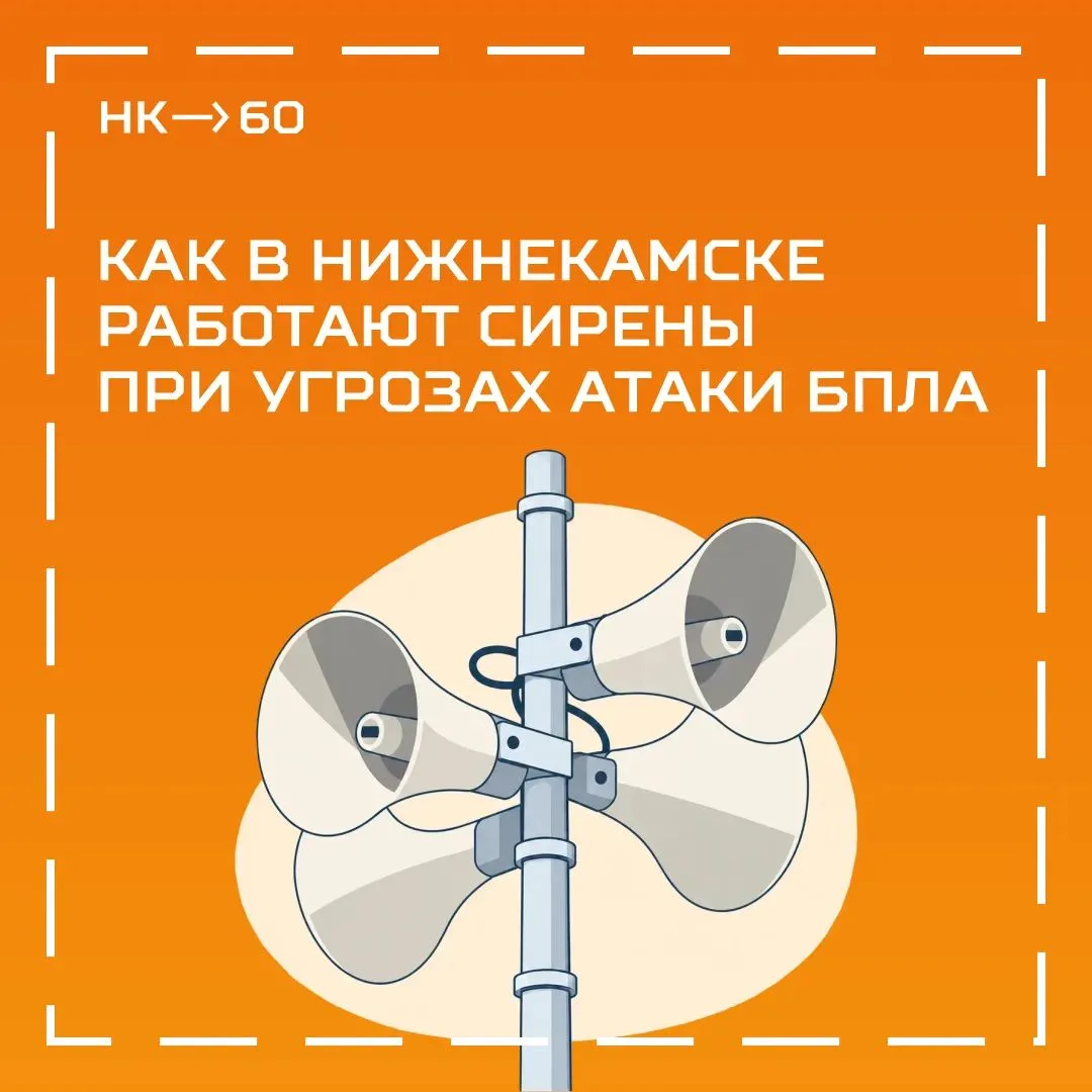 Как работают сирены в Нижнекамске: инструкция по безопасности при угрозе БПЛА