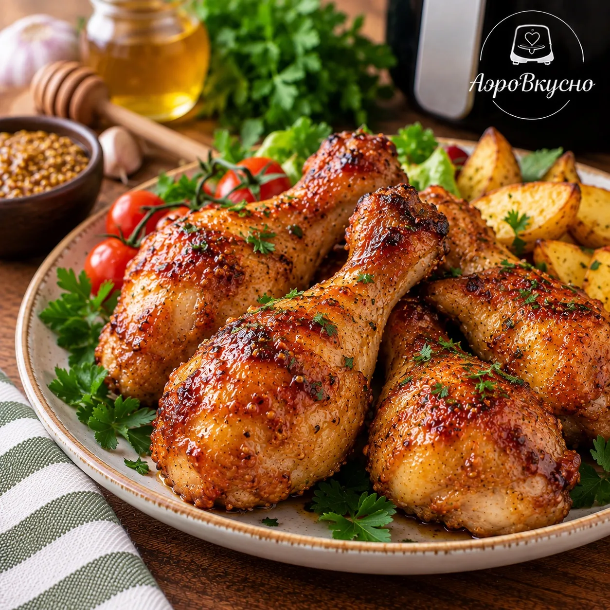 🍗 Куриные голени в медово-горчичной глазури