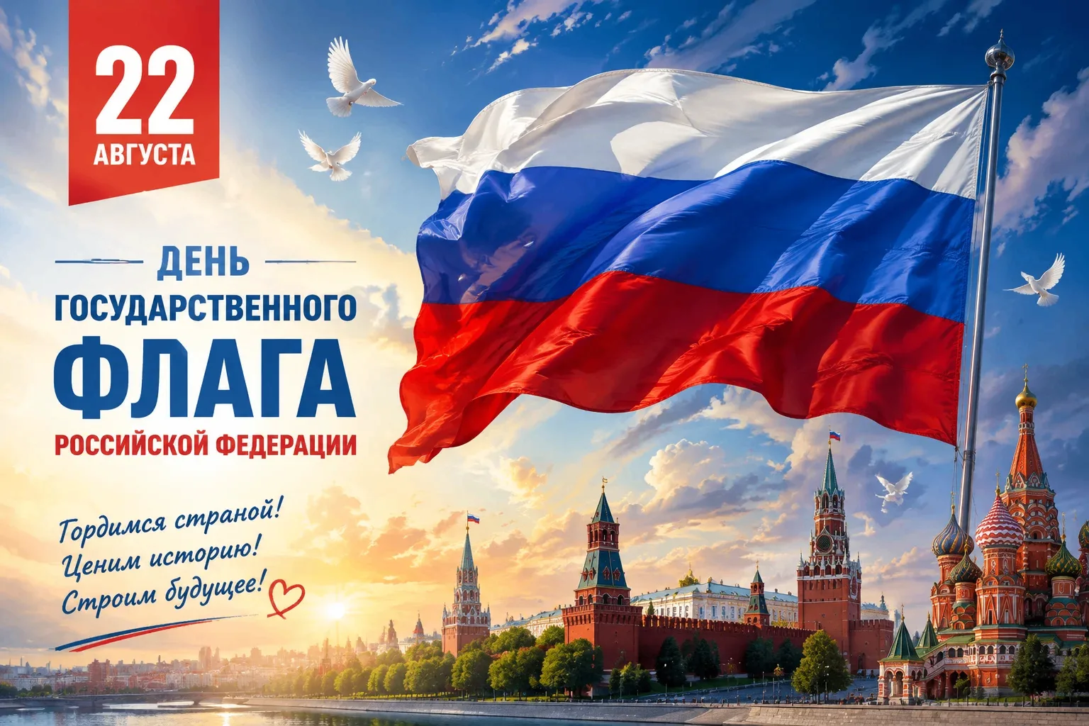 Сегодня особенный день — День Государственного флага Российской Федерации! 🇷🇺