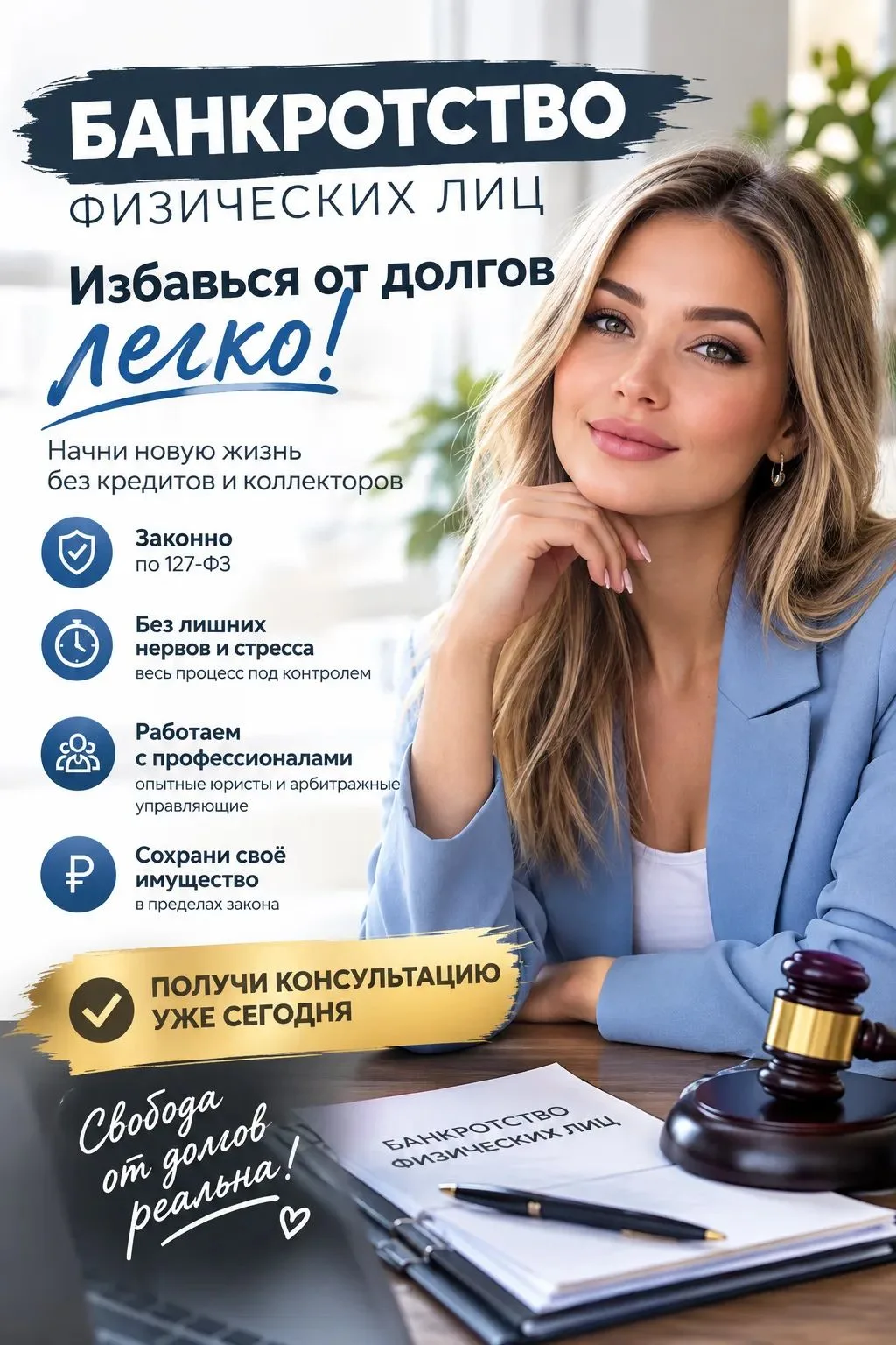 🛡 Списание долгов: работаем по закону, без пустых обещаний.