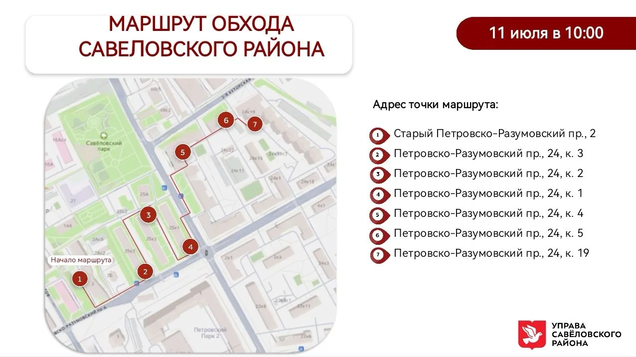 Обход территории района ✍