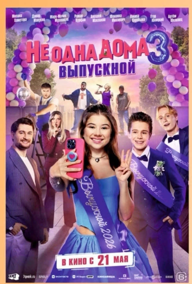 Сегодня с ребятами сходили в кино «Не одна дома — 3». Отлично провели время 😄