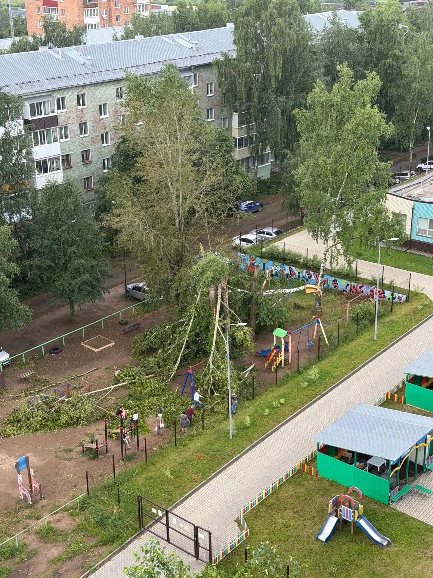 Последствия урагана в ВОТКИНСКЕ И ГЛАЗОВЕ
