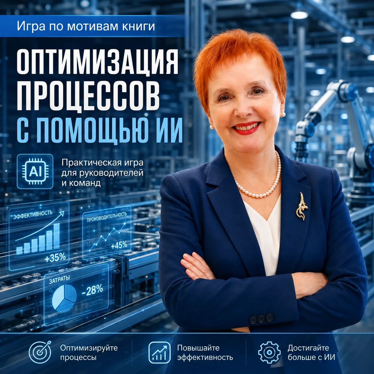Друзья! Я создала игру по мотивам своей книги об оптимизации процессов с помощью ИИ