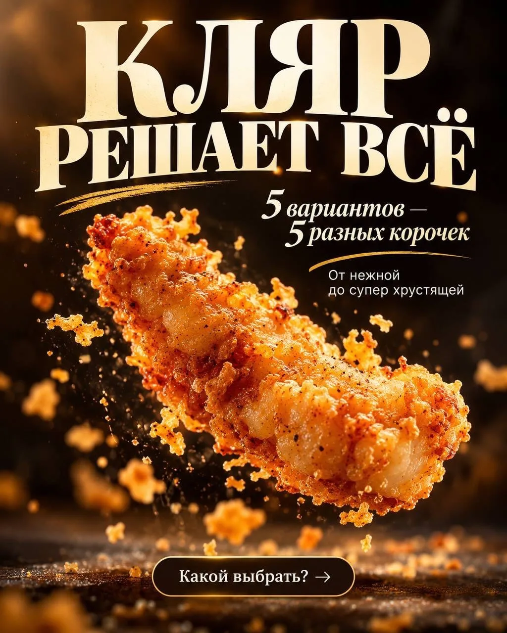 🍤5 вариантов различного кляра
