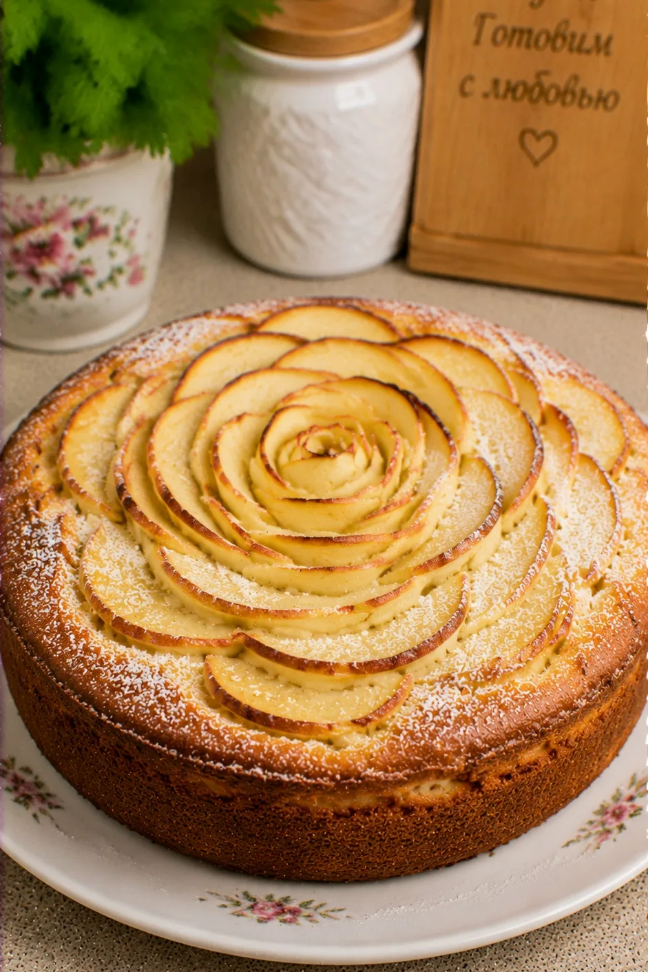 🍎 Шарлотка с яблоками