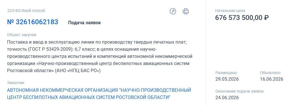 Регионы расширяют производство комплектующих для БАС.

🔸 Производство БПЛА и комплектующих к ним в 