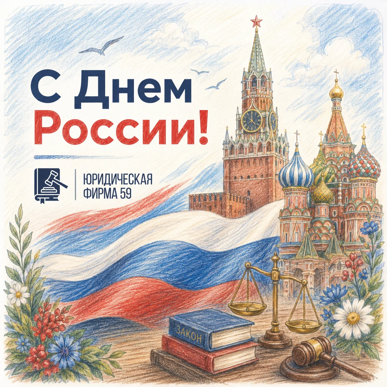 Юридическая фирма 59 от всей души поздравляет своих подписчиков и клиентов с одним из г...