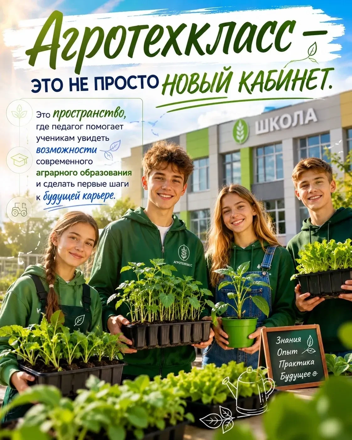 Открытие агротехнологического класса в школе: новый шаг к будущему