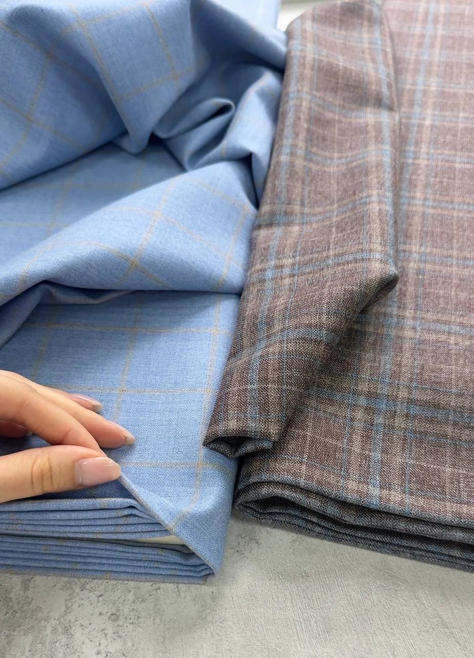 Шерсть Loro Piana голубая
