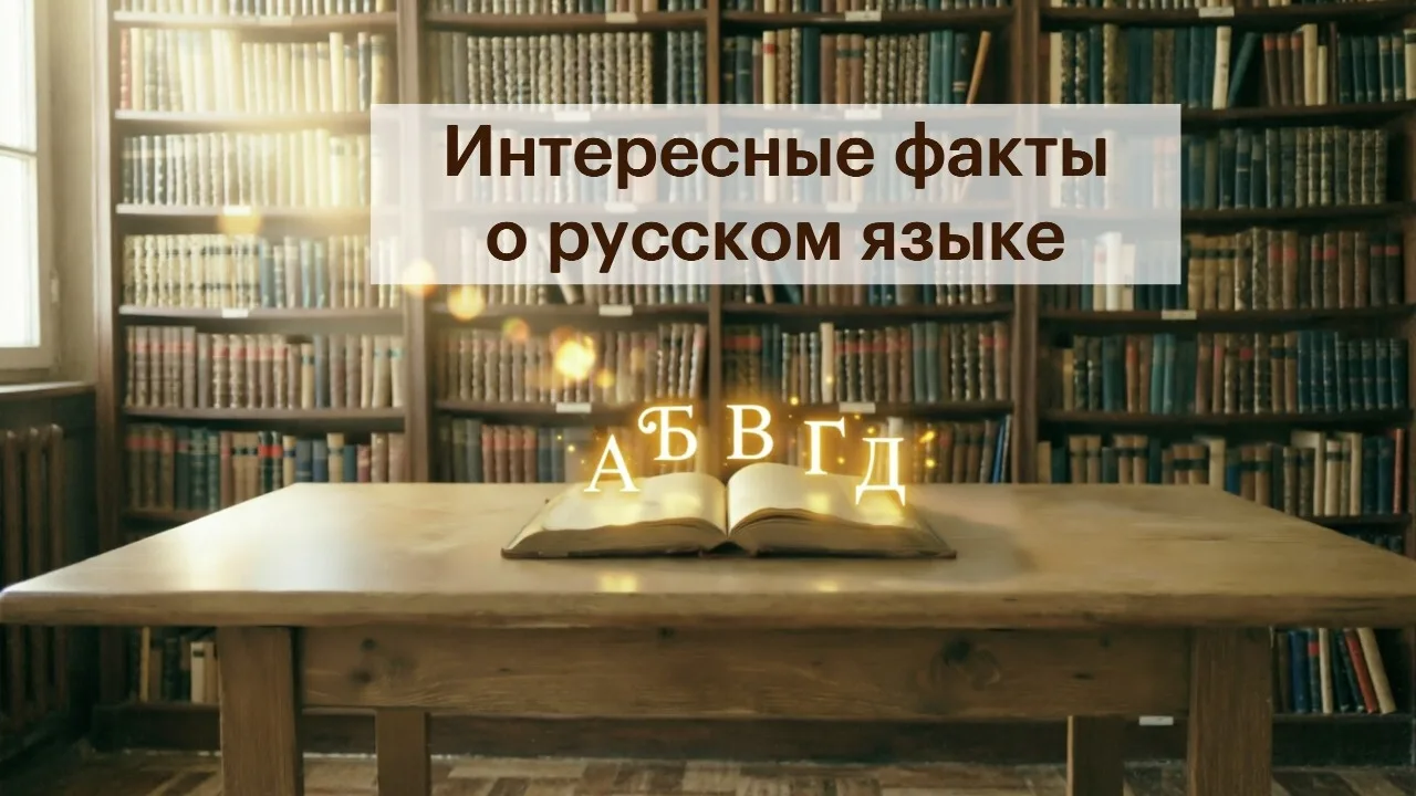Интересные факты о русском языке📚