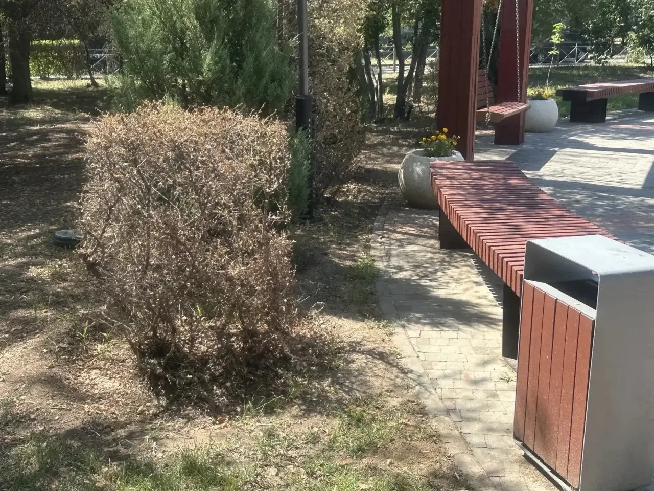 🌳 Активисты Волжского отделения Единой России проверили скверы «Школьный», «Молодёжный» и «Космонав