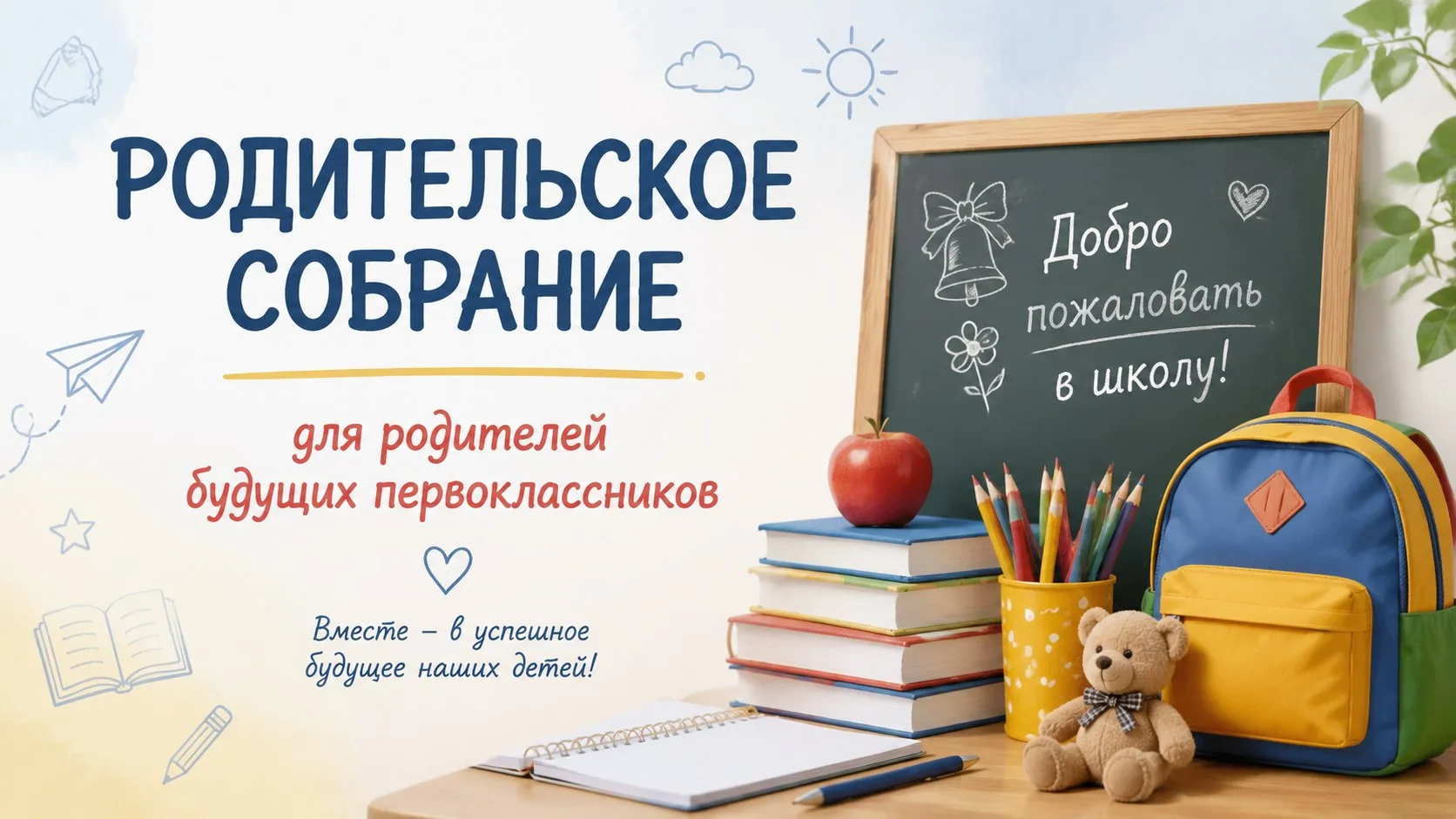 Уважаемые родители будущих первоклассников!

Приглашаем вас на родительское собрание, которое состои