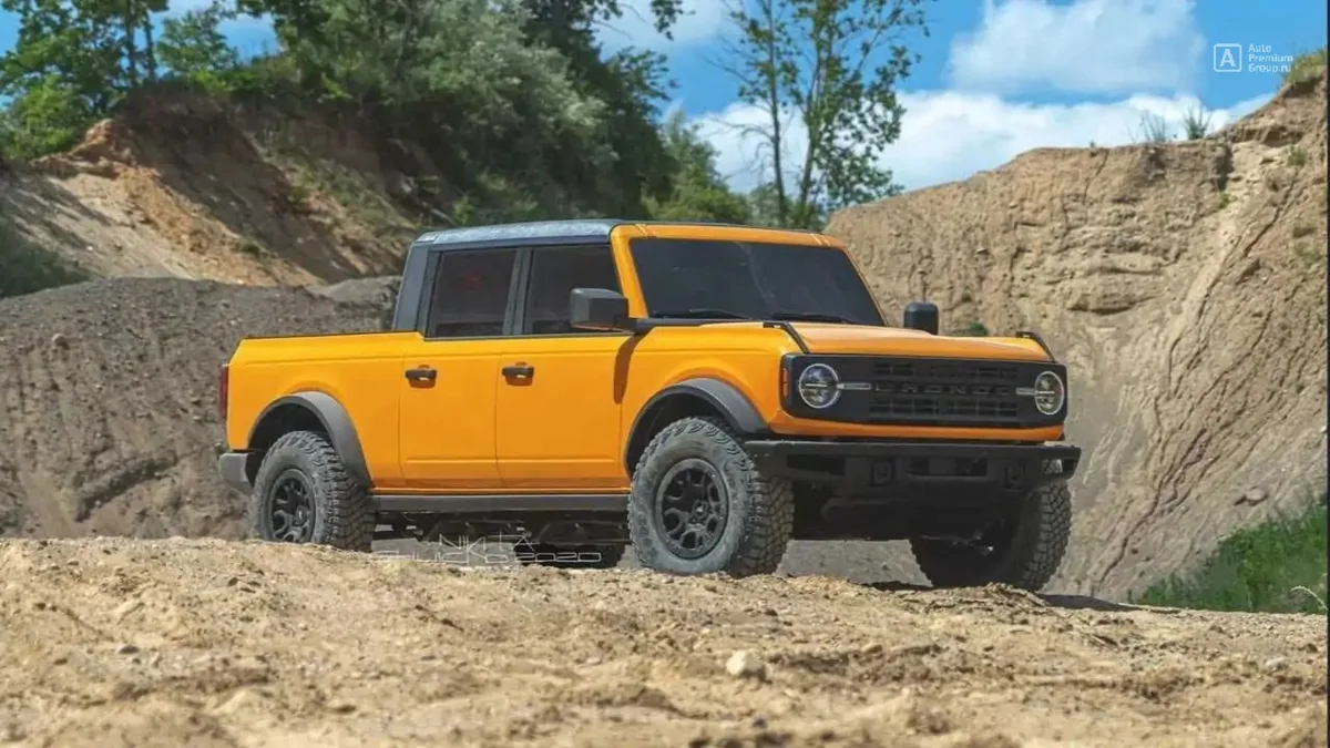 Ford готовит пикап Bronco: угловатый конкурент для Jeep Gladiator