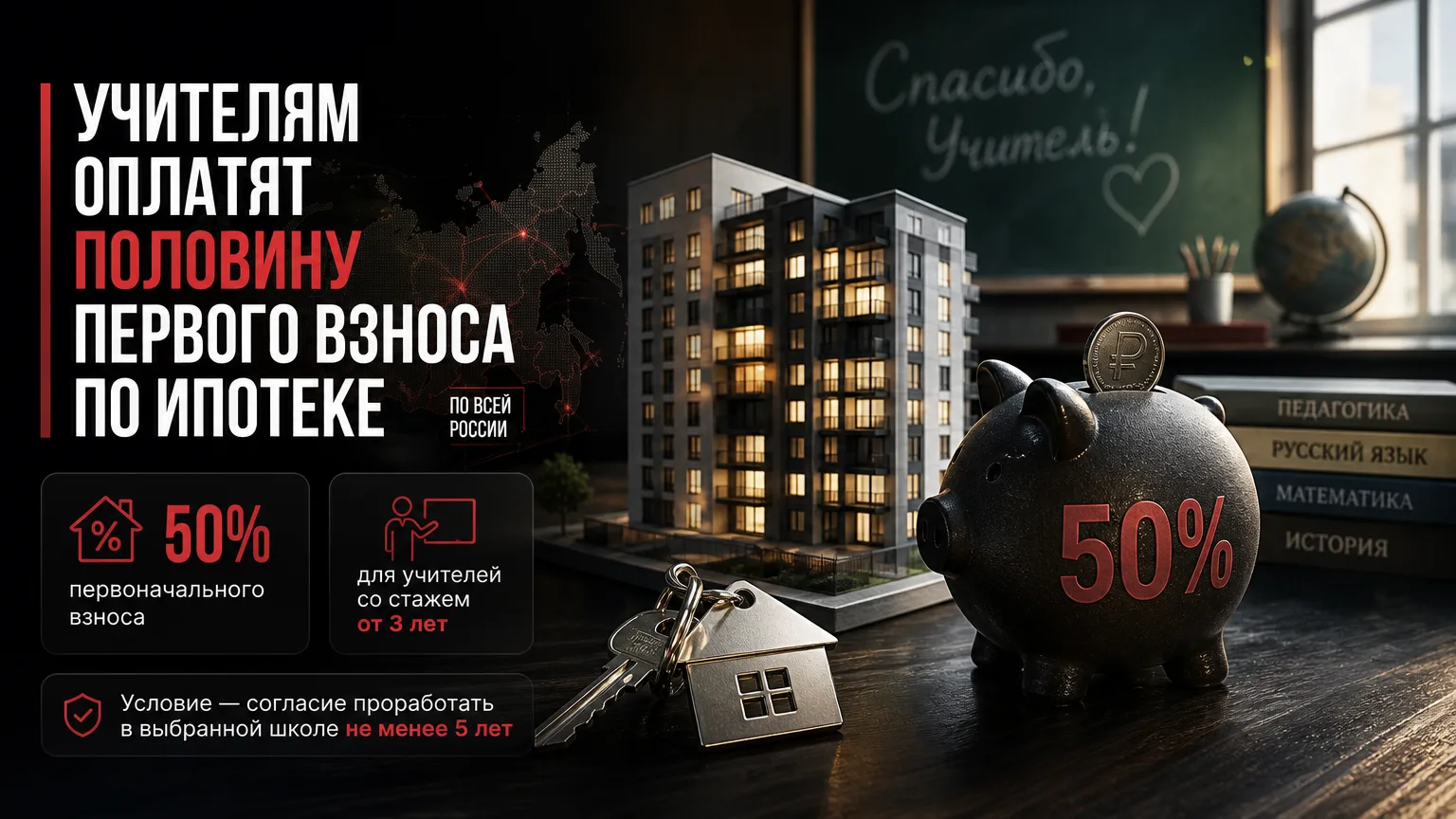 🏠 В Госдуме предложили оплачивать учителям половину первого взноса по ипотеке