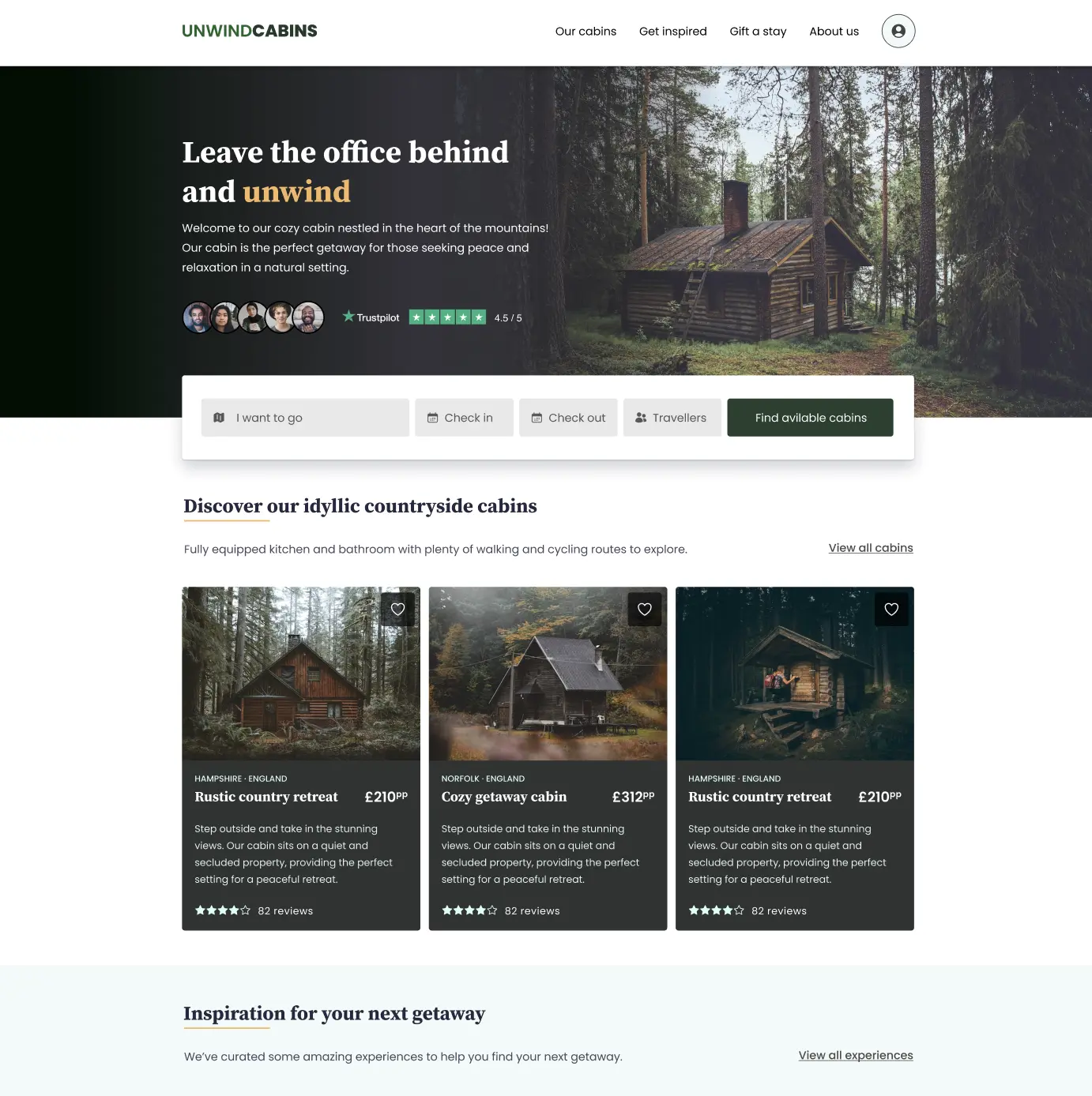 Landing page - Аренда домиков

Тематика: #Путешествия
Формат сайта: #Landing_page 

Ссылка: Скачать 