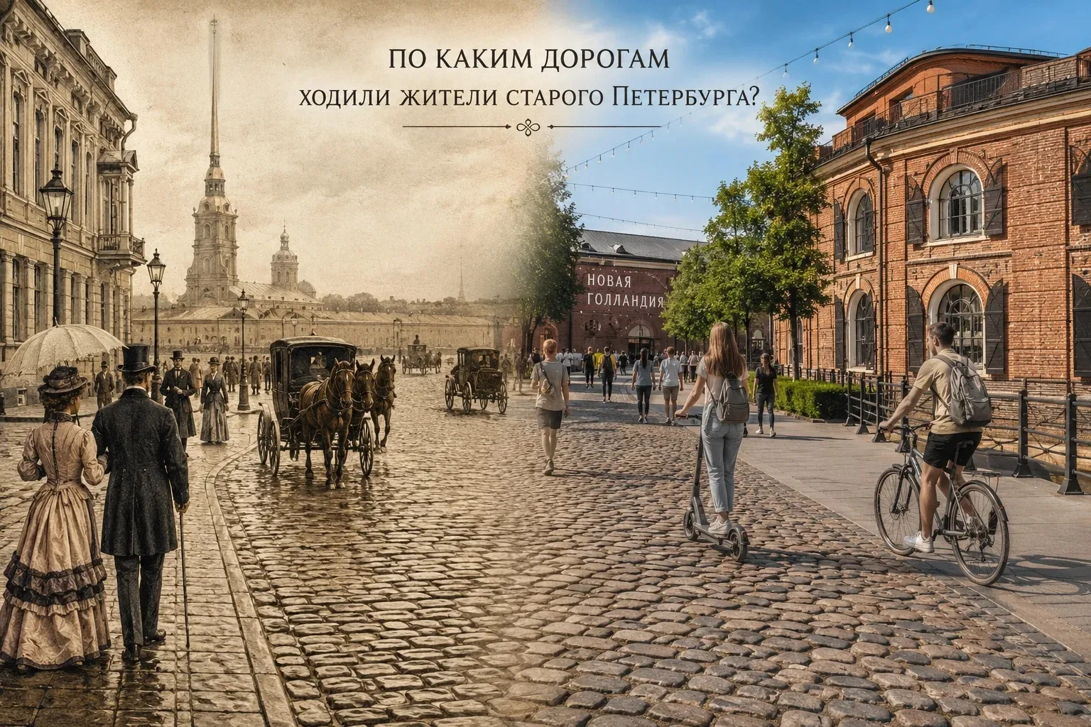 По каким дорогам ходили жители старого Петербурга?

Сегодня трудно представить Санкт-Петербург без р