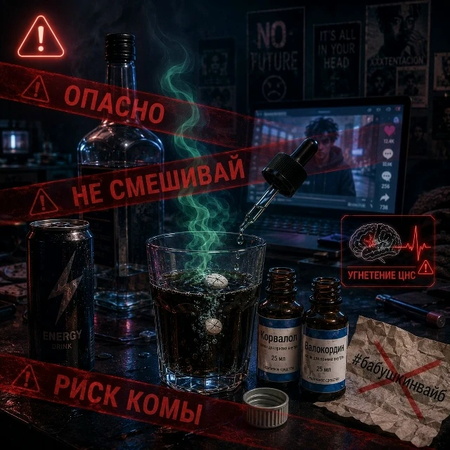 ⚠ ️😱 Осторожно: у подростков — новый опасный «коктейль» 😱⚠️
