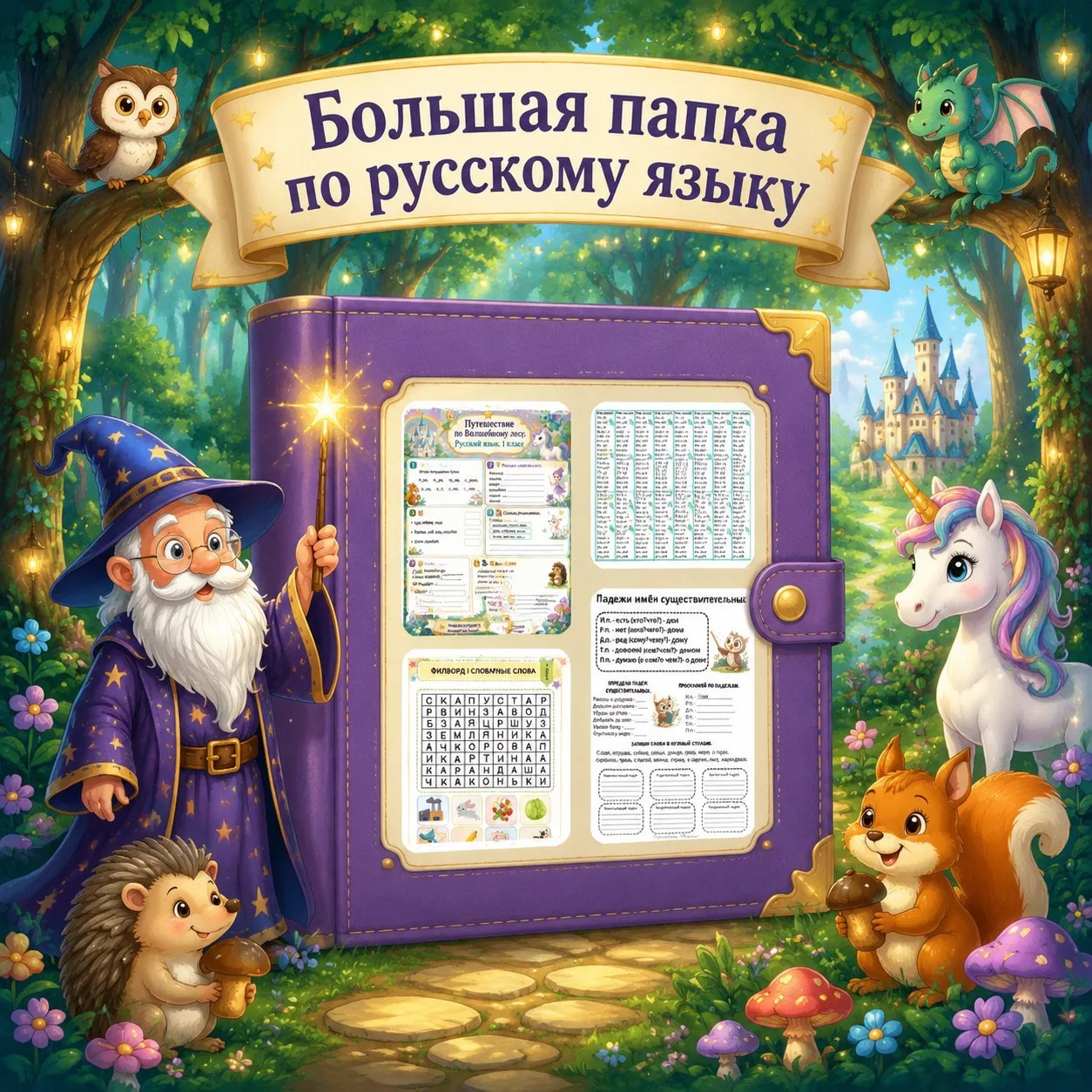 БОЛЬШАЯ ПАПКА ПО РУССКОМУ ЯЗЫКУ 📝