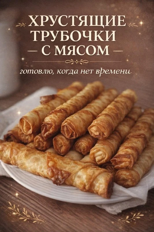 Я ОБОЖАЮ РЕЦЕПТЫ, КОТОРЫЕ ВЫРУЧАЮТ В ЛЮБОЙ СИТУАЦИИ. ЭТИ ТРУБОЧКИ — ИМЕННО ТАКИЕ. ПРОСТ...